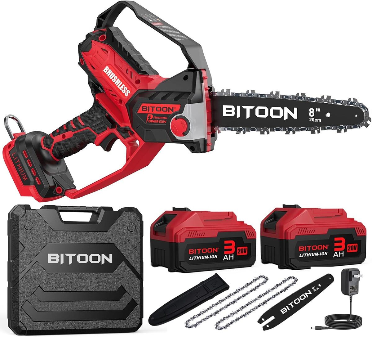 Test : mini tronçonneuse BITOON 20, 3 cm et 15, 2 cm, puissance portable remarquable