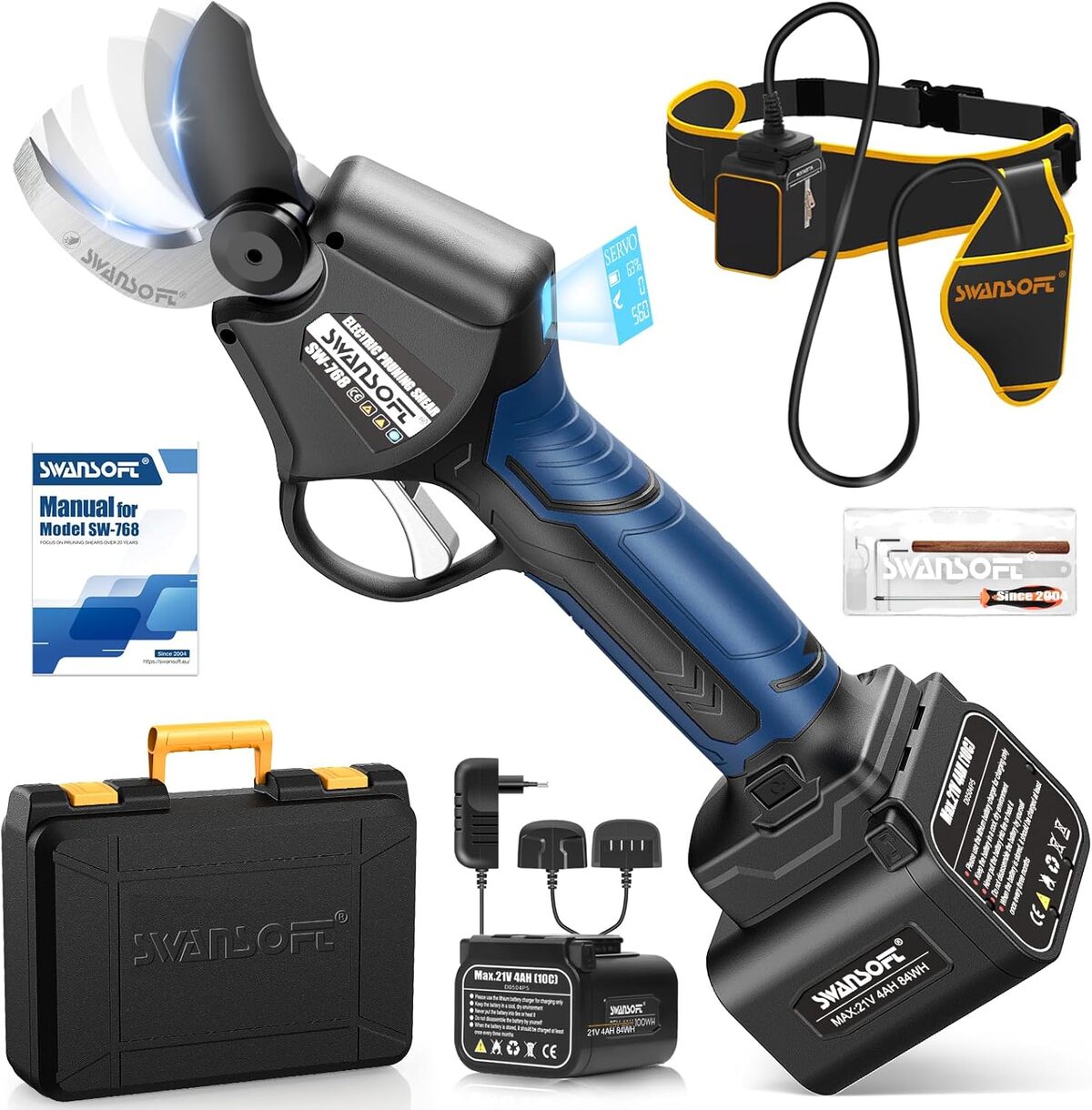Test sécateur électrique Swansoft 42mm : puissance et efficacité