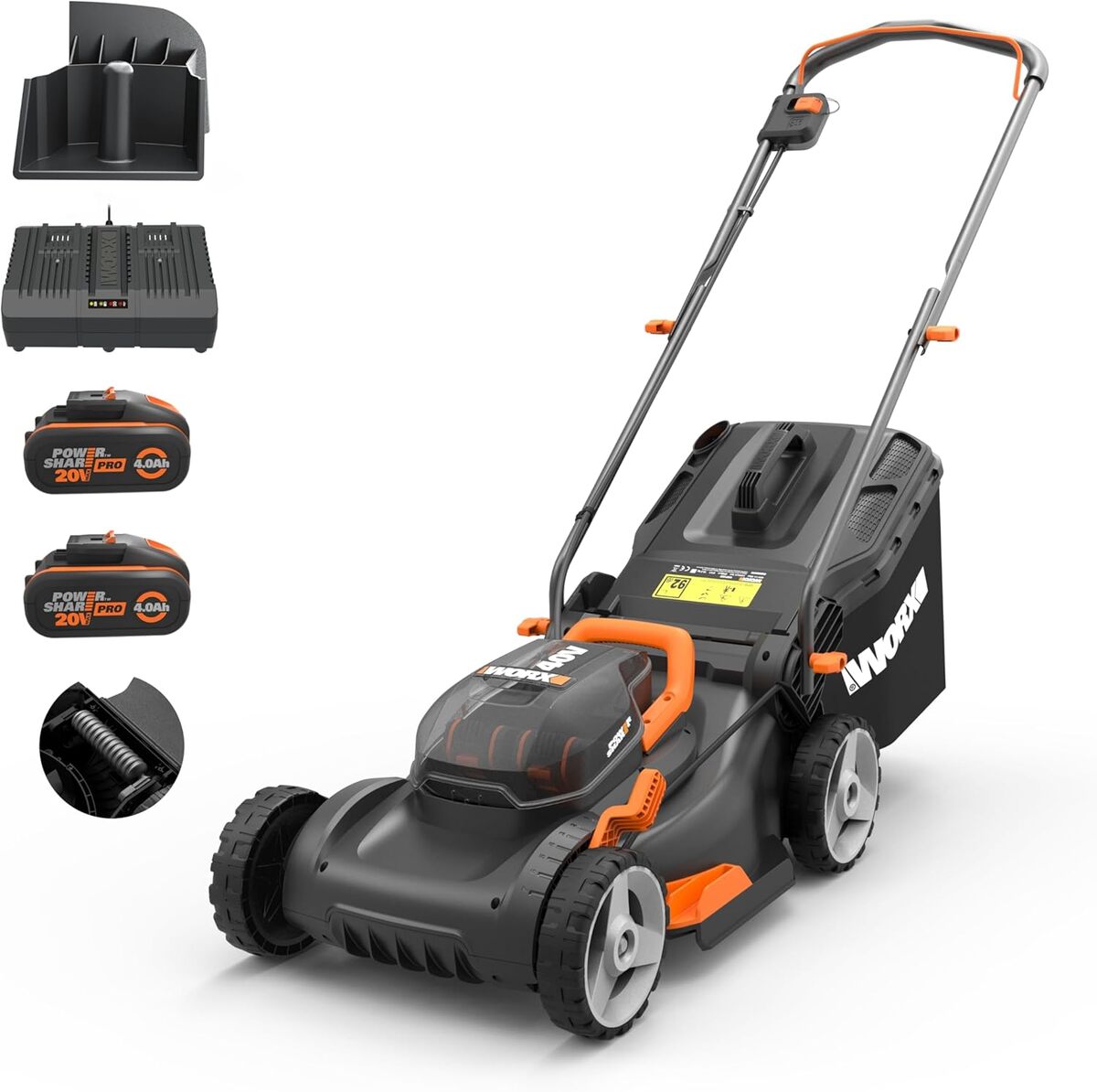 Test : worx WG734E, tondeuse sans fil performante pour 500m²
