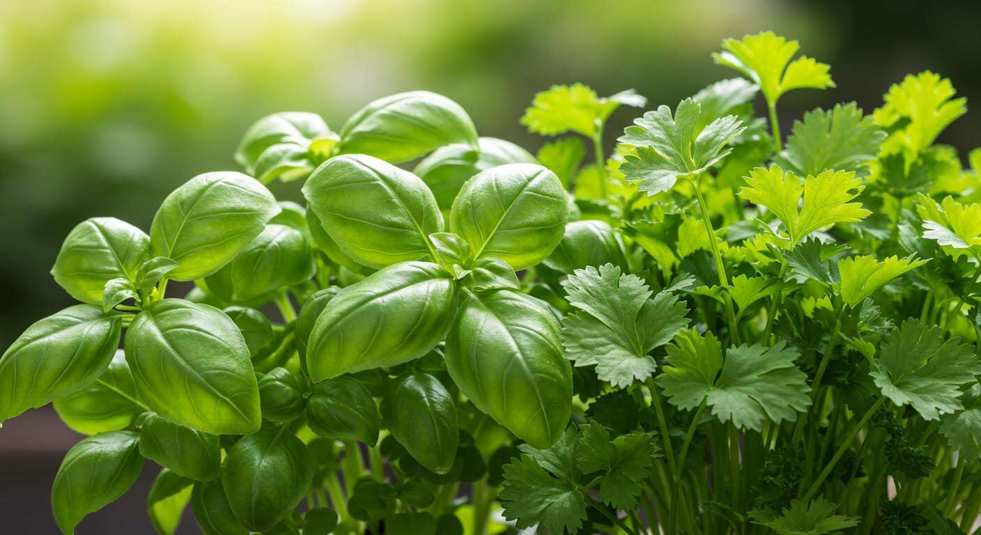 Le trio gagnant à planter ensemble : basilic, persil, coriandre, les indispensables de l'été