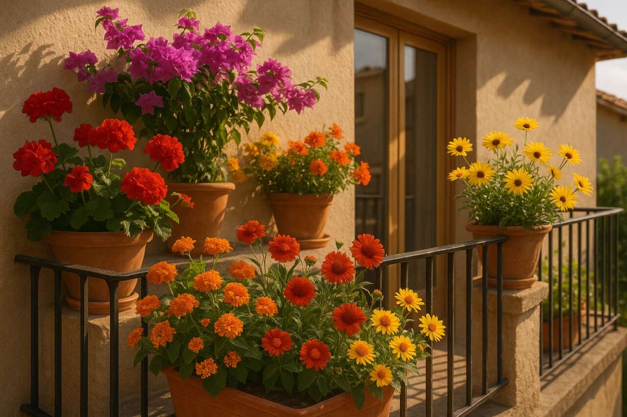 Ces fleurs ne craignent ni le soleil ni les rafales : idéales pour un balcon orienté sud