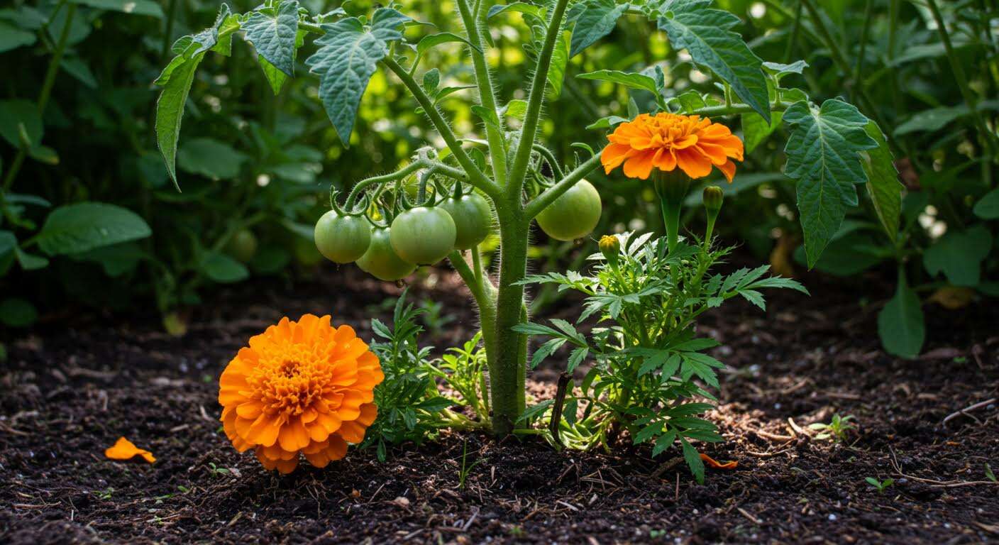 Ni oeillets, ni soucis : voici la fleur à planter au pied de vos tomates pour repousser les pucerons !