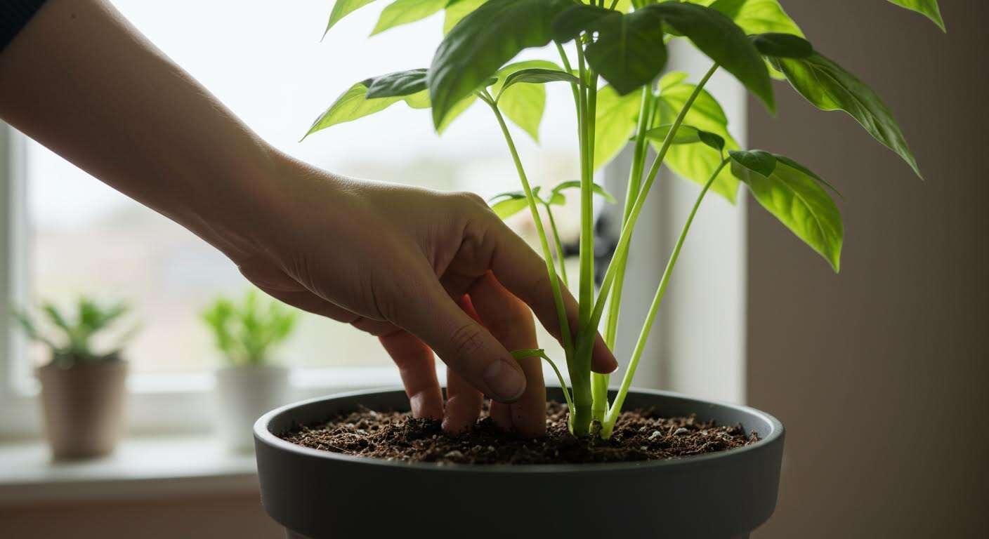 Le "doigt-mètre" : la technique la plus fiable et la plus simple pour savoir quand arroser une plante