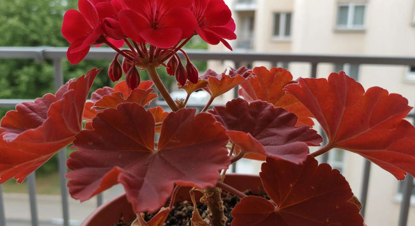 Vos géraniums ont les feuilles rouges : ce n'est pas une maladie mais un appel à l'aide de la plante