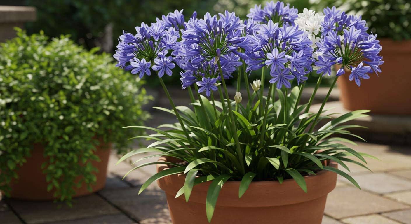 Vos agapanthes ne fleurissent pas : le secret est de les planter à l'étroit dans leur pot