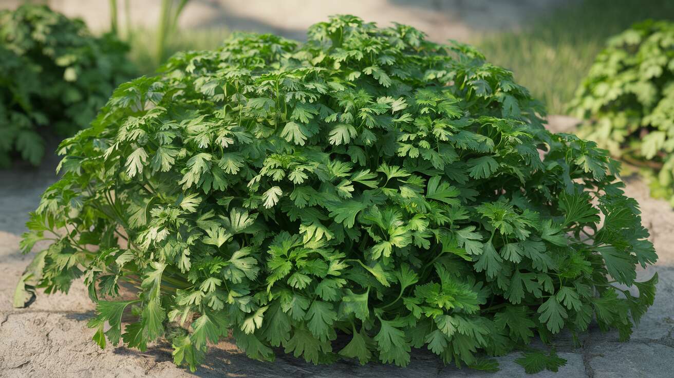 L’art de la taille du persil : le secret pour qu’il repousse de plus belle et ne monte pas en graines