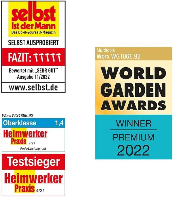 WORX Nitro - Débroussailleuse sans Fil -40V- 4Ah - Ø38cm - WG186E (2 Batteries 20V, Capot de Protection, poignée Amovible, tête Interchangeable, Compatible Outils et Batteries PowerShare)