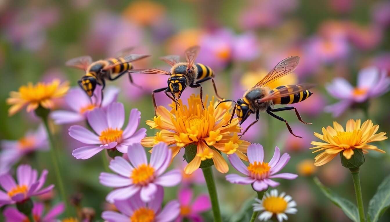 Destructrices de fleurs : invasion de frelons asiatiques