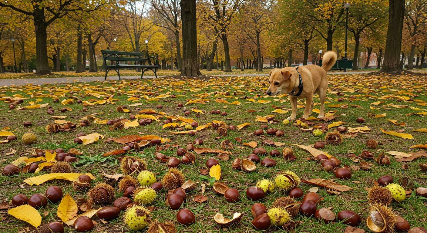 Voici pourquoi il faut se méfier des marrons qui tombent des arbres, ils sont toxiques pour les chiens