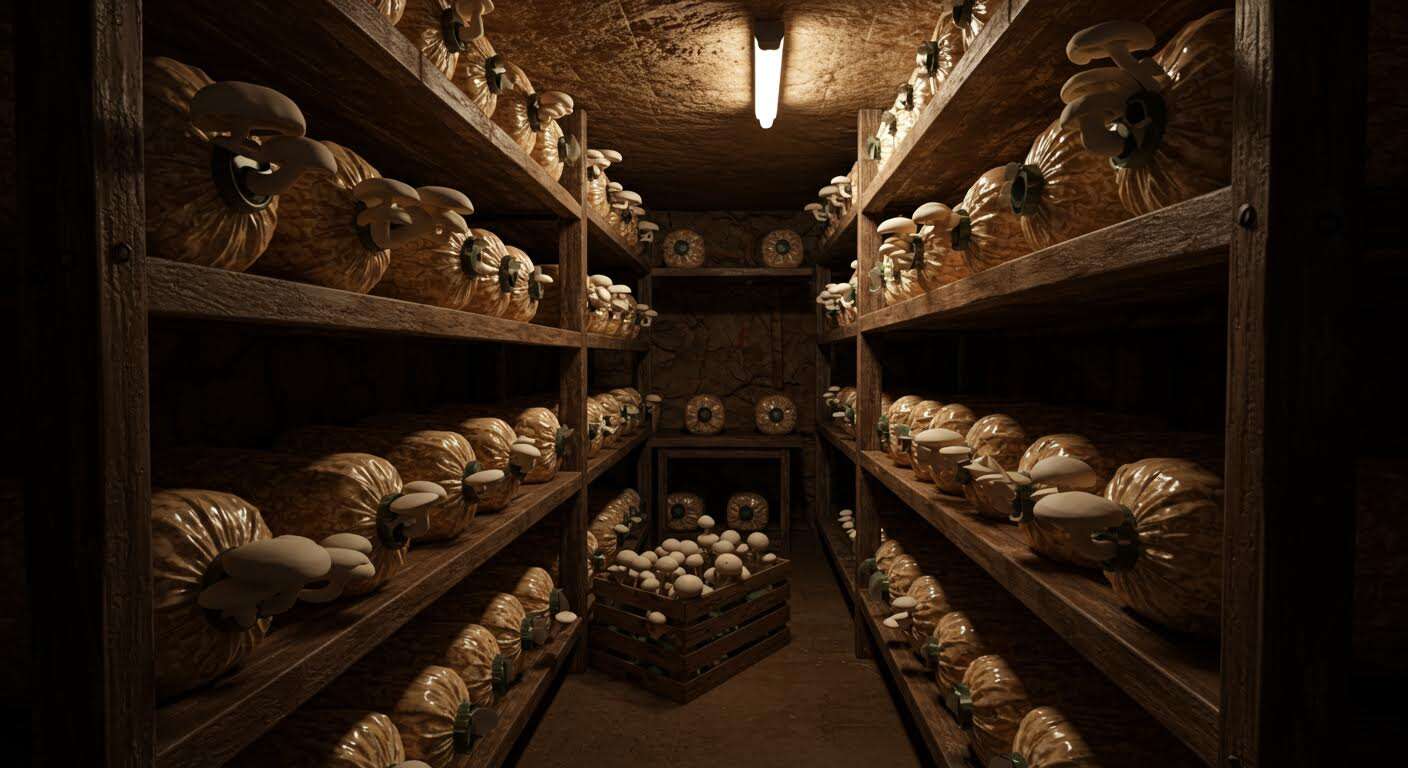 Le secret pour réussir la culture des champignons de Paris dans sa propre cave dès cet automne