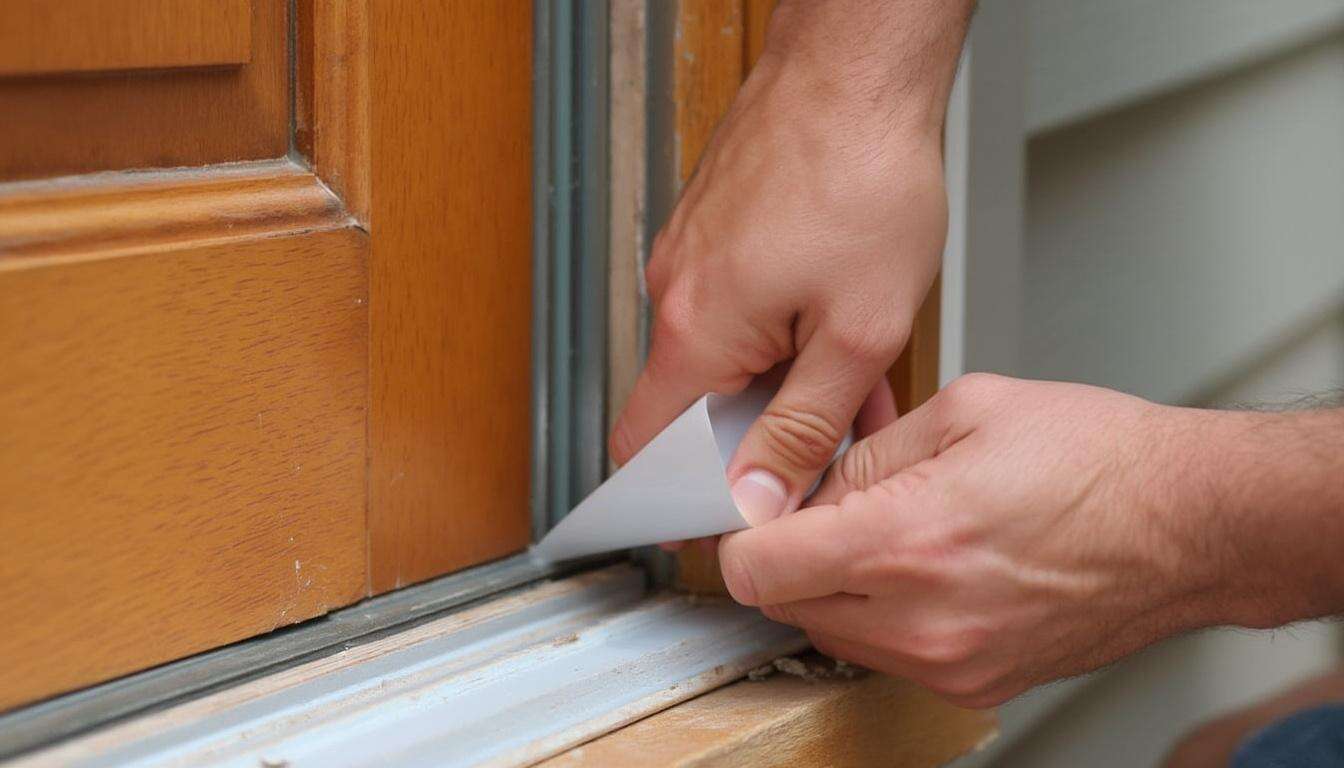 Le secret pour isoler une porte d&rsquo;entrée du froid pour moins de 10 euros et économiser sur sa facture