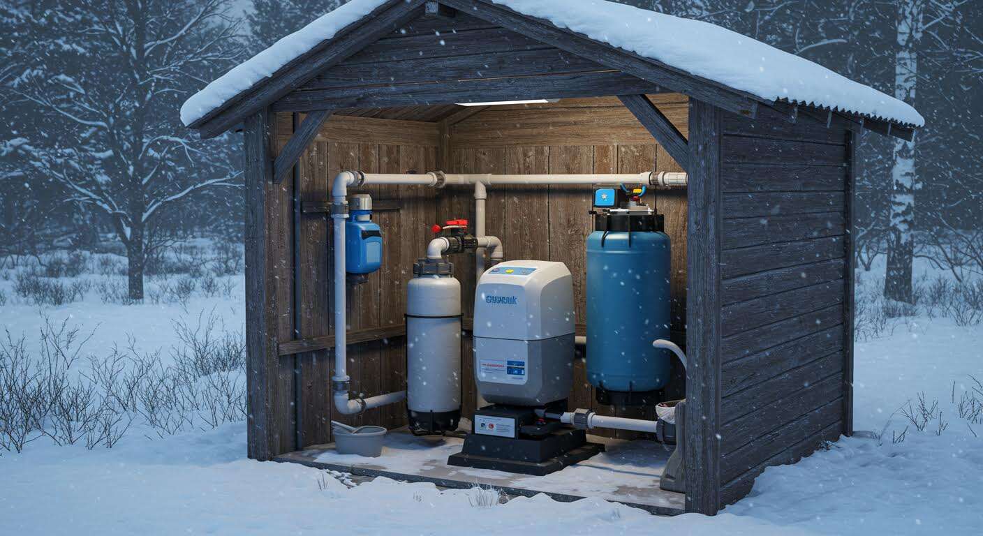 L'astuce pour protéger sa pompe de filtration du gel si elle se trouve dans un local non isolé