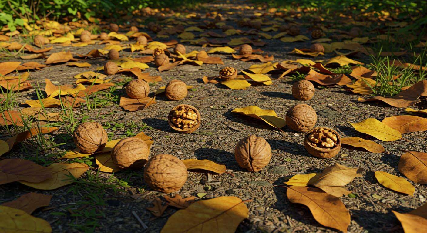 L'erreur de pailler son jardin avec des feuilles de noyer qui empoisonnent la terre