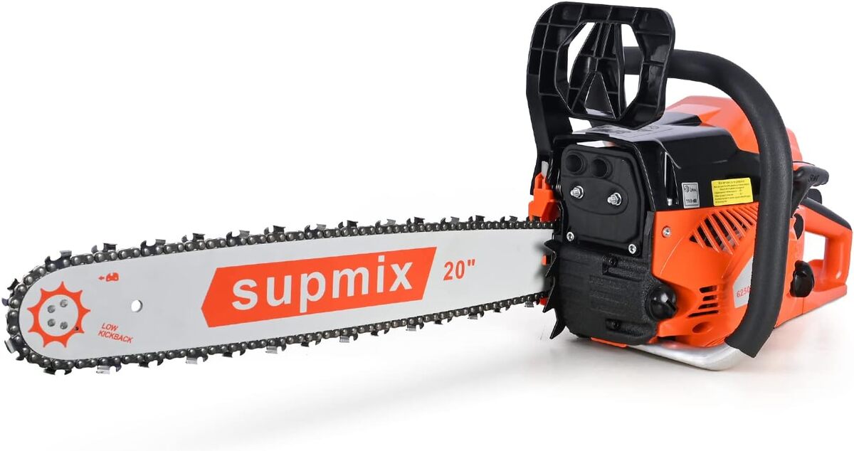 Test tronçonneuse à gaz SUPMIXTOOLS 62 cc : puissance et performance