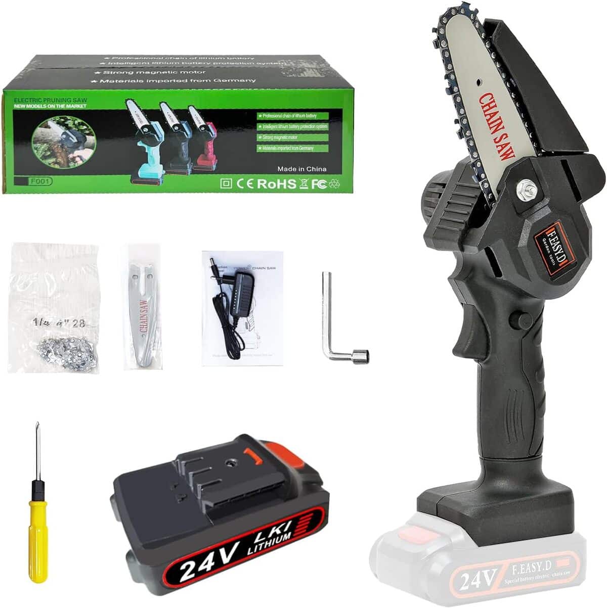 Test : tronçonneuse sans fil 4 pouces pour jardin et bois