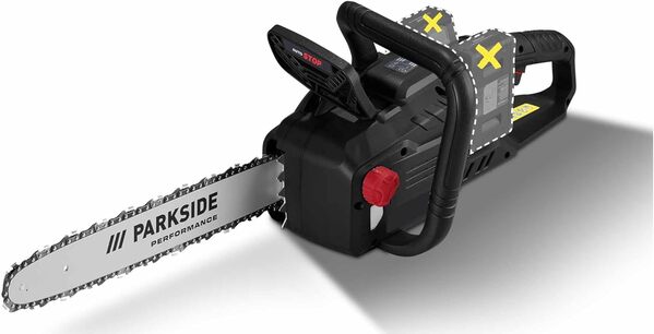 Parkside Performance Tronçonneuse sans fil 40 V PPKSA 40 Li B2, sans batterie ni chargeur, longueur de coupe : 38 cm