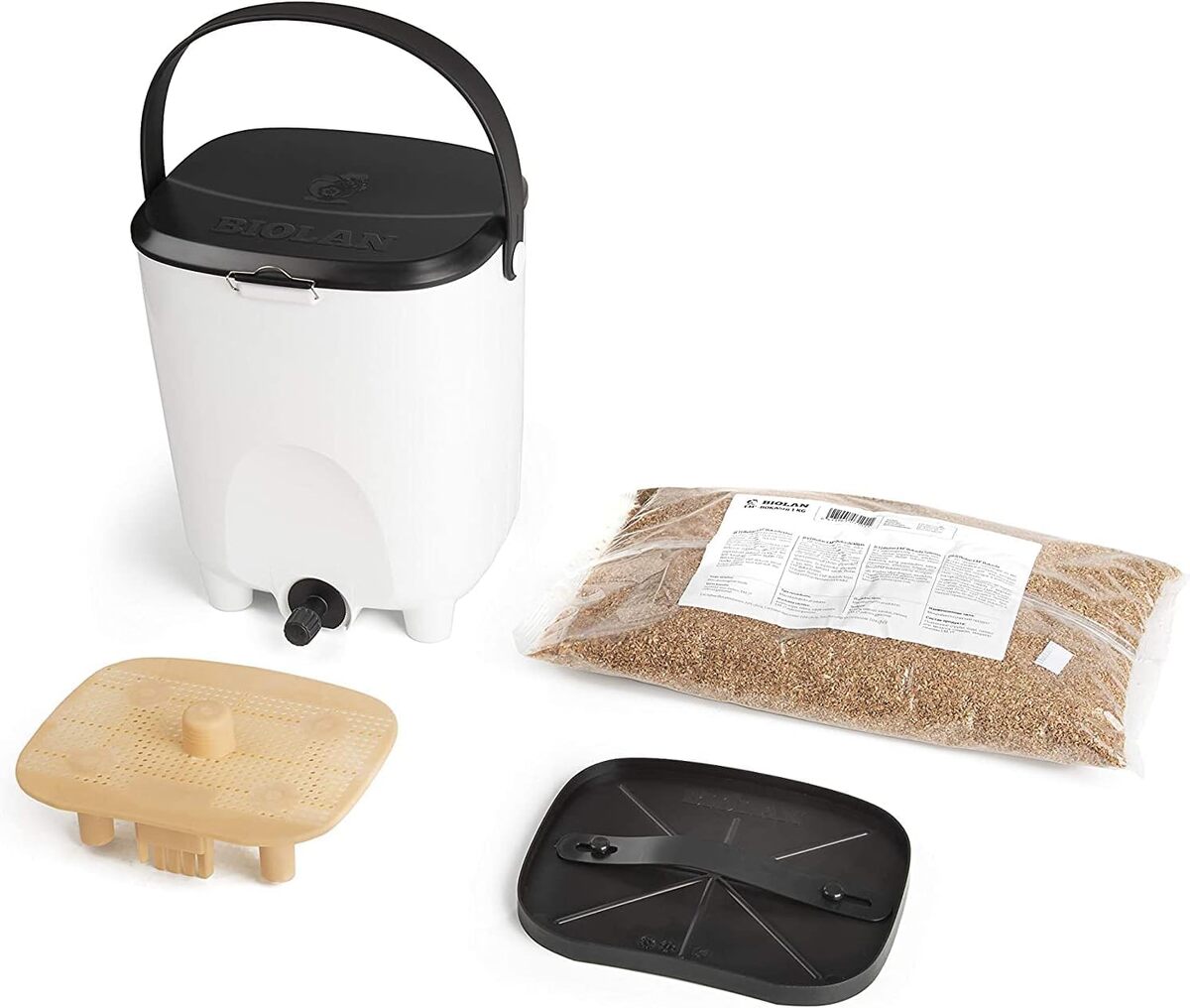 Test complet : composteur de cuisine Biolan Bokashi 10L avec activateur EM blanc