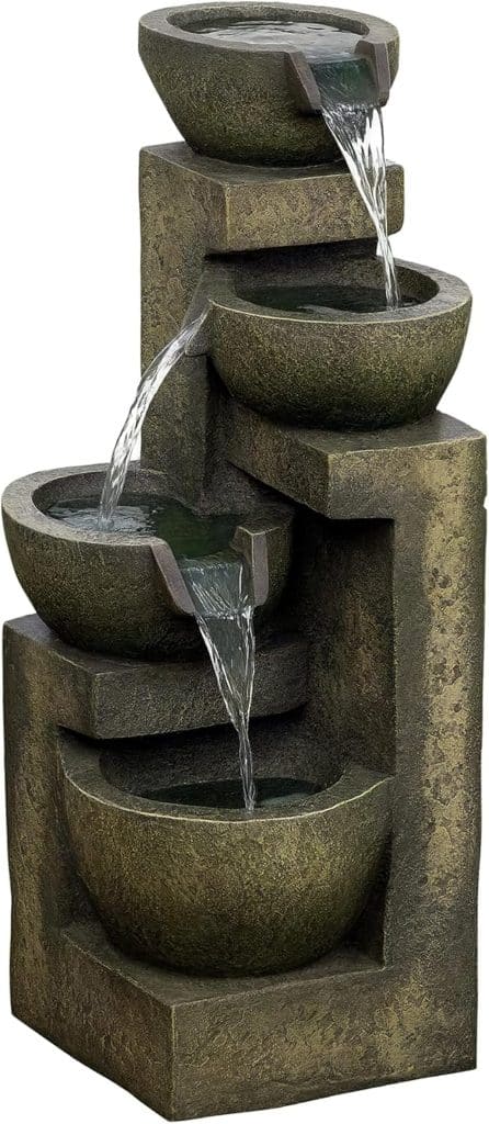 Test de la fontaine zen 4 vasques Outsunny