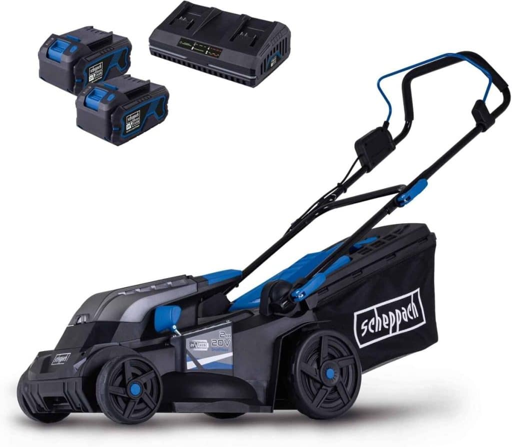 Test de la tondeuse sans fil Scheppach BC-MP380-X 20V