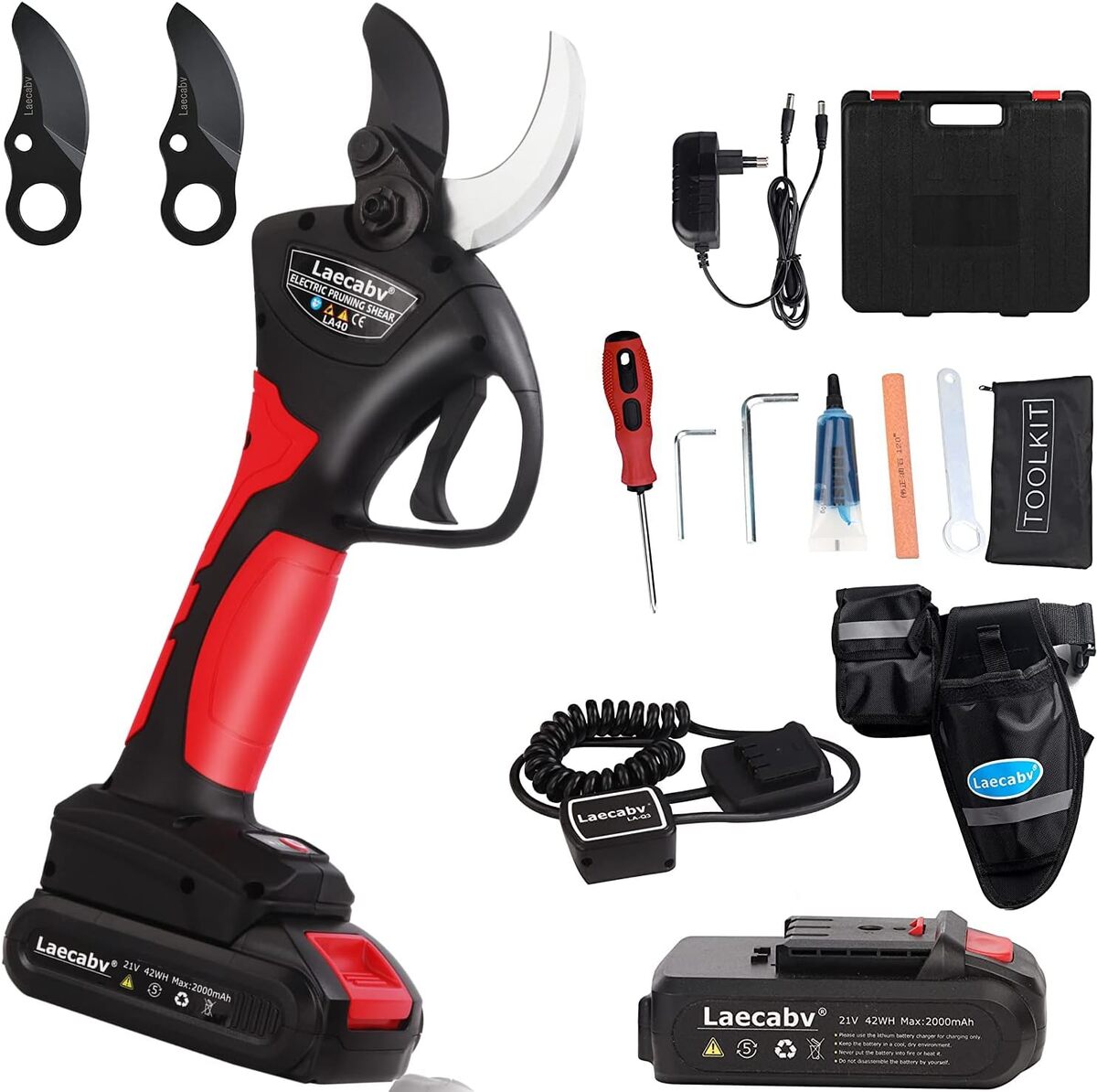 Test des ciseaux de taille électriques Laecabv 40 mm