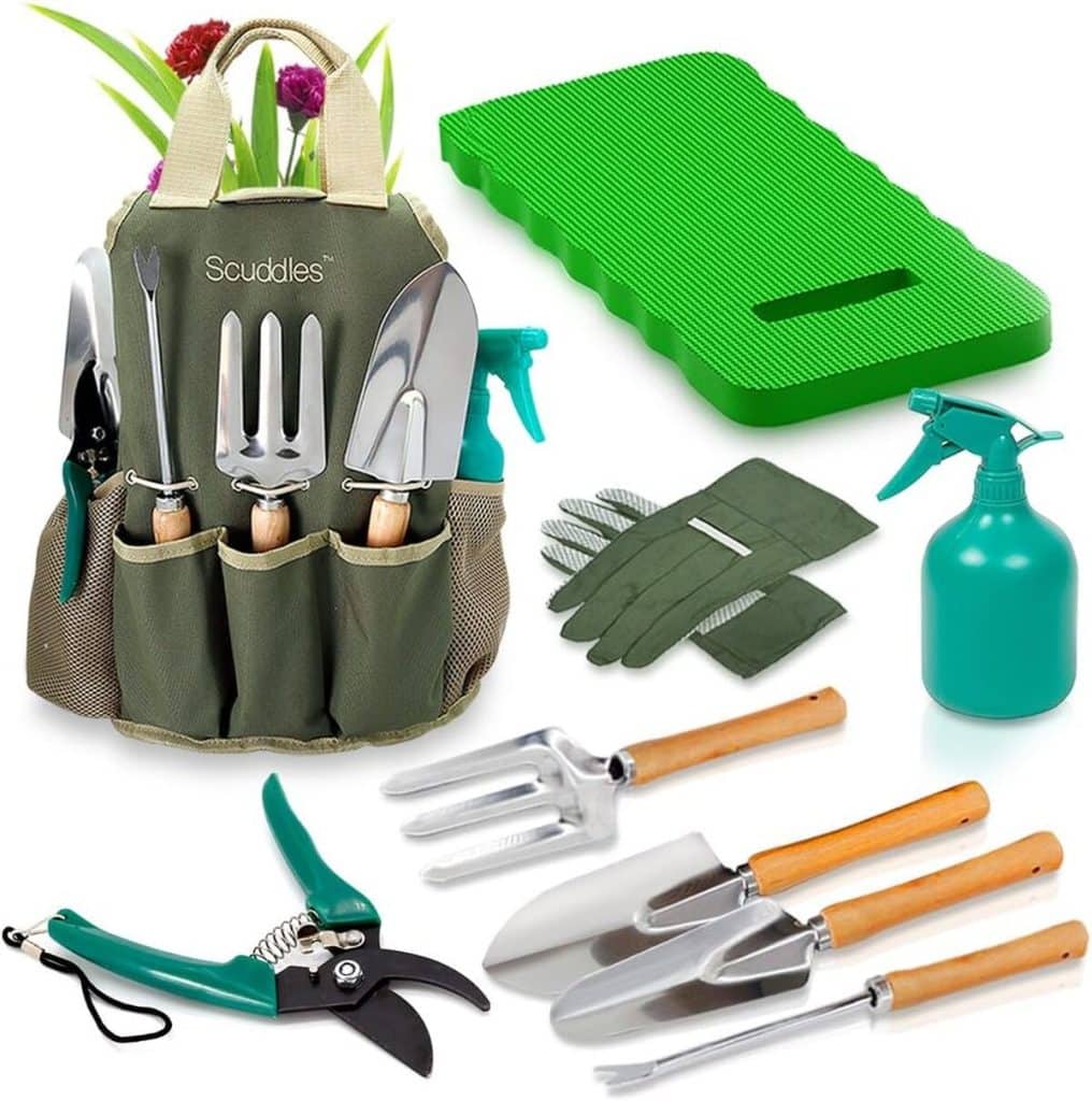 Test du kit de jardinage Scuddles : 8 pièces avec organiseur