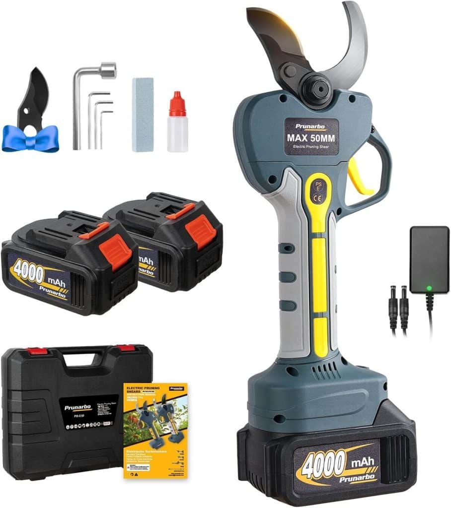 Test du prunarbo PR-E50 : sécateur électrique puissant et précis