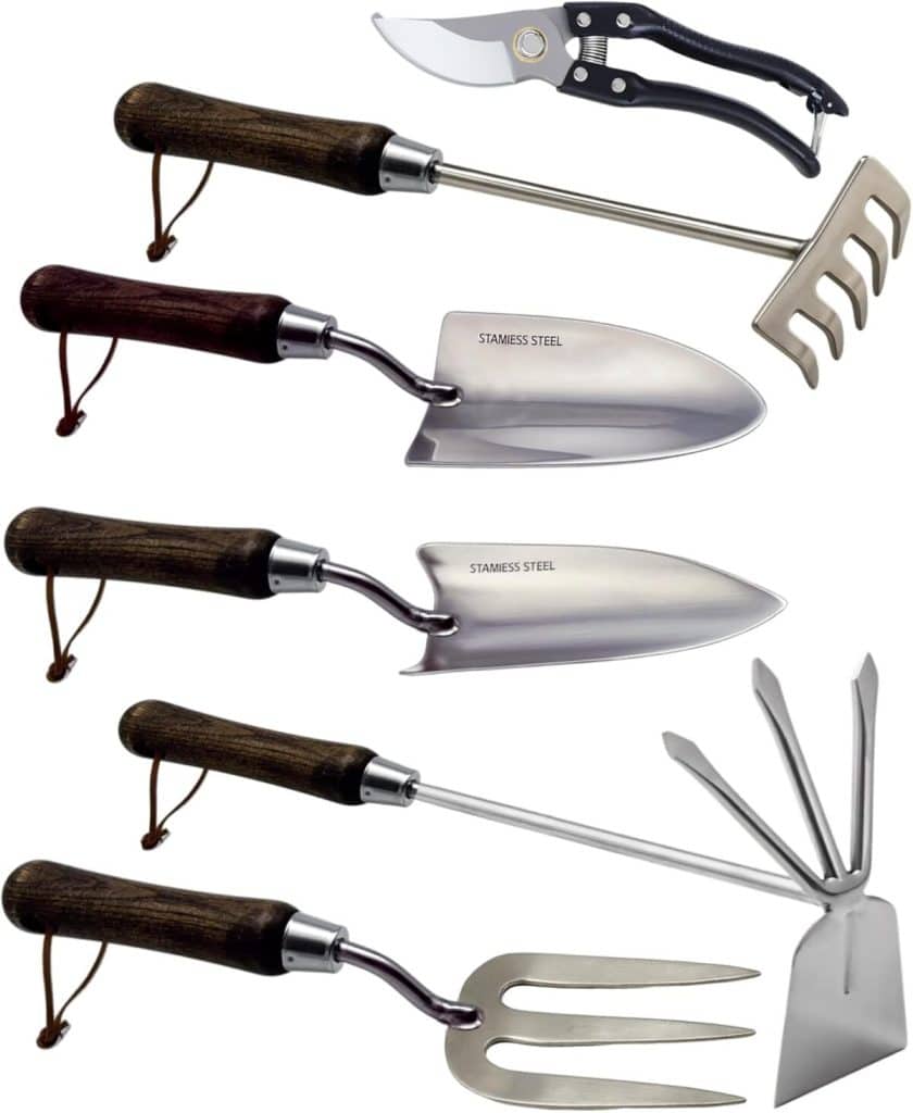 Test : outils de jardinage robustes en acier inoxydable