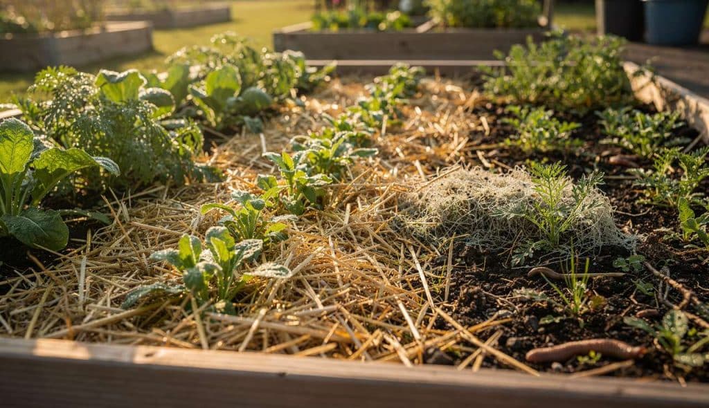 Paille : atouts et désavantages pour le paillage du sol