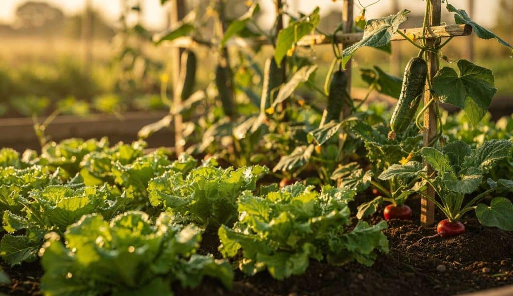 Comment arroser salades, concombres et radis ?