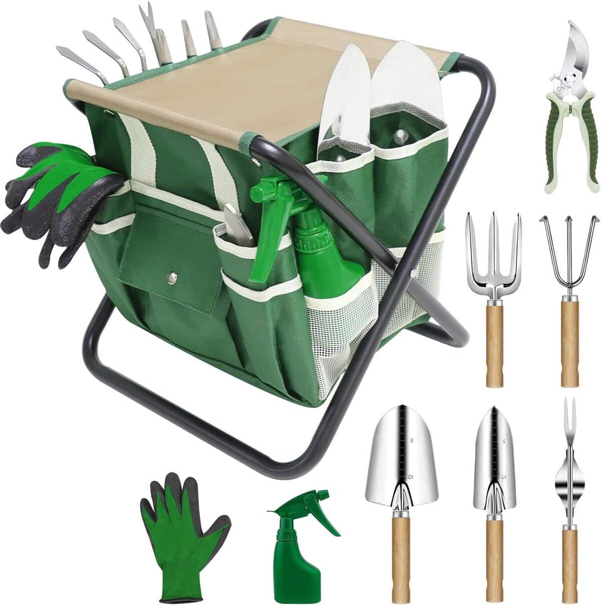 Essai : ensemble d'outils de jardin robustes 10 pièces hohaing