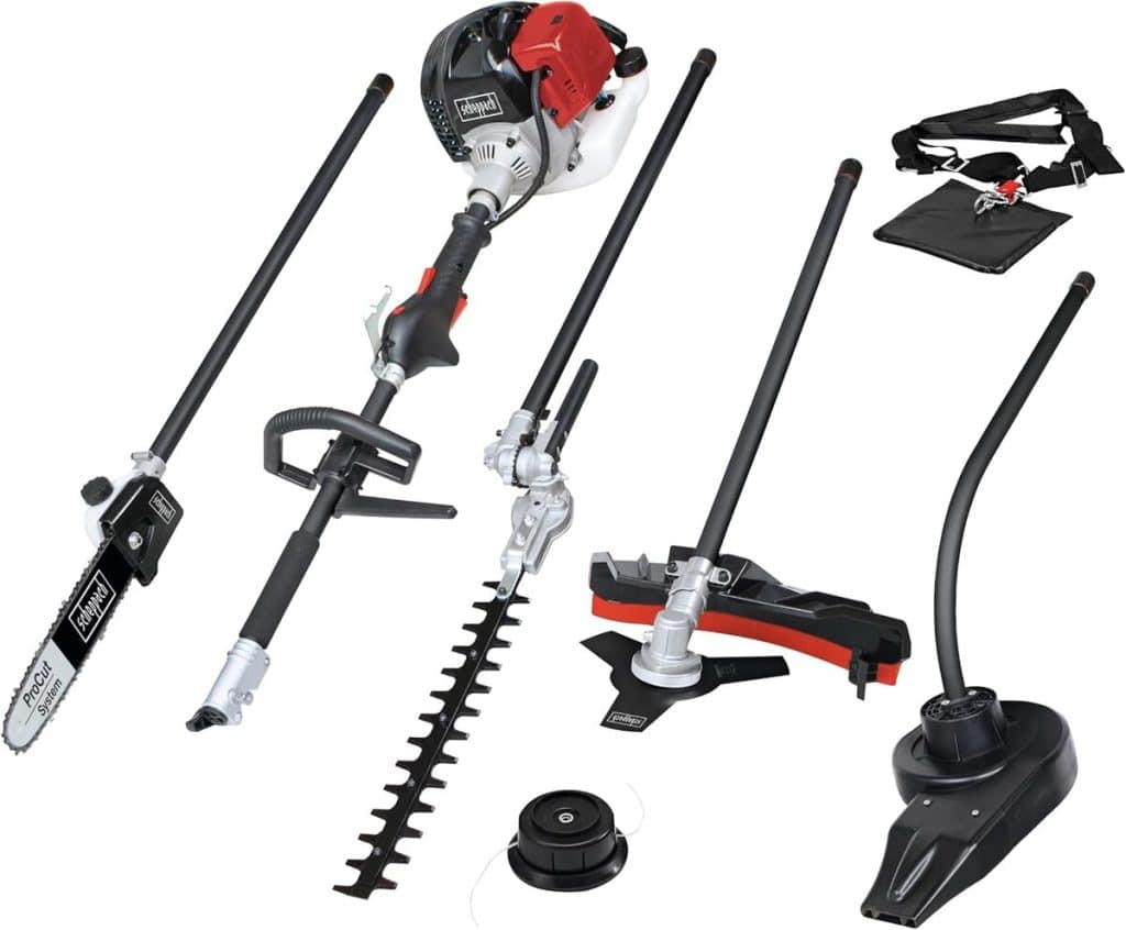 Test de la débroussailleuse thermique multifonctions Scheppach MTC42-5P