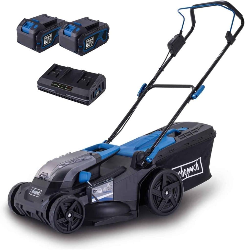 Test de la tondeuse sans fil Scheppach BC-MP430-X : efficacité et praticité