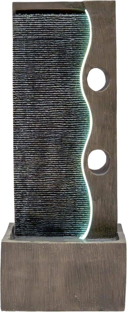 Test : fontaine de jardin cascade électrique Illusion Lagoon 4 LED