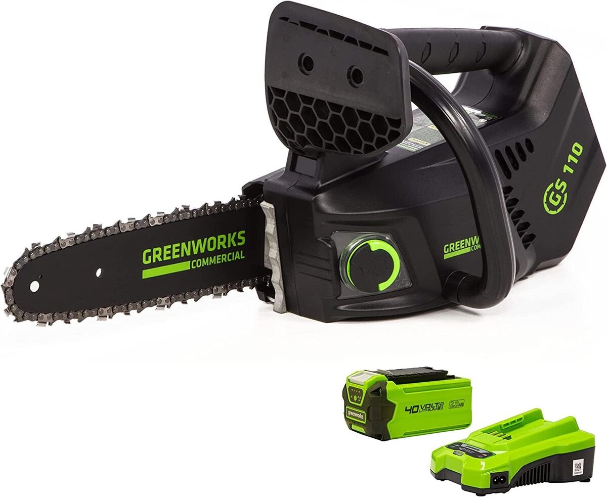 Test : tronçonneuse à batterie Greenworks GD40TCSK2