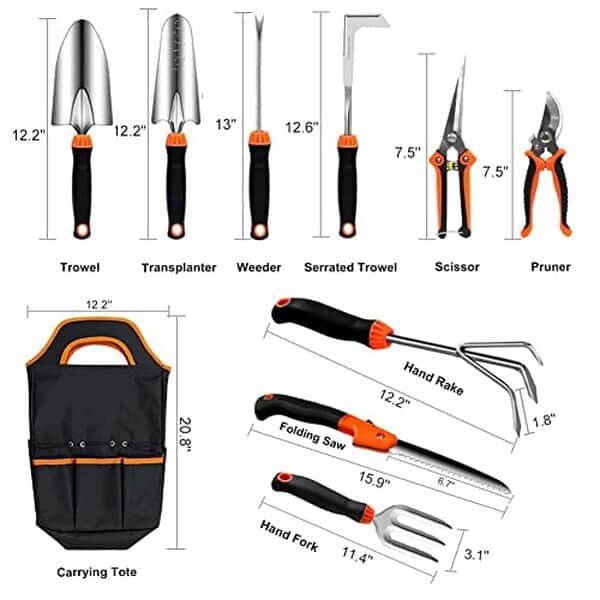 Découvrez notre avis sur le qingfangli lot de 10 outils de jardinage ergonomiques : efficacité, confort et durabilité pour un jardinage simplifié et agréable