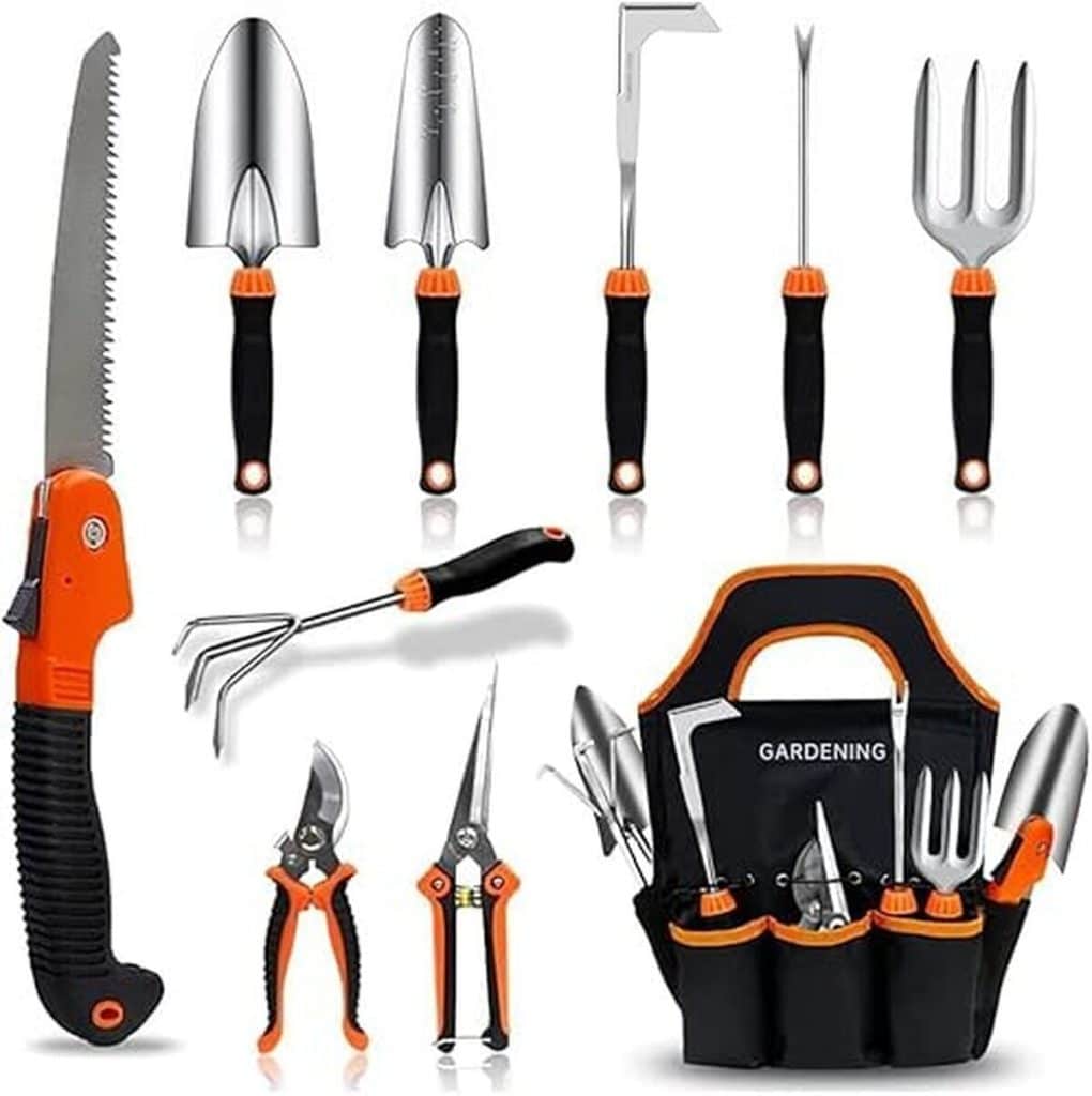 Test : qingfangli lot de 10 outils de jardinage ergonomiques
