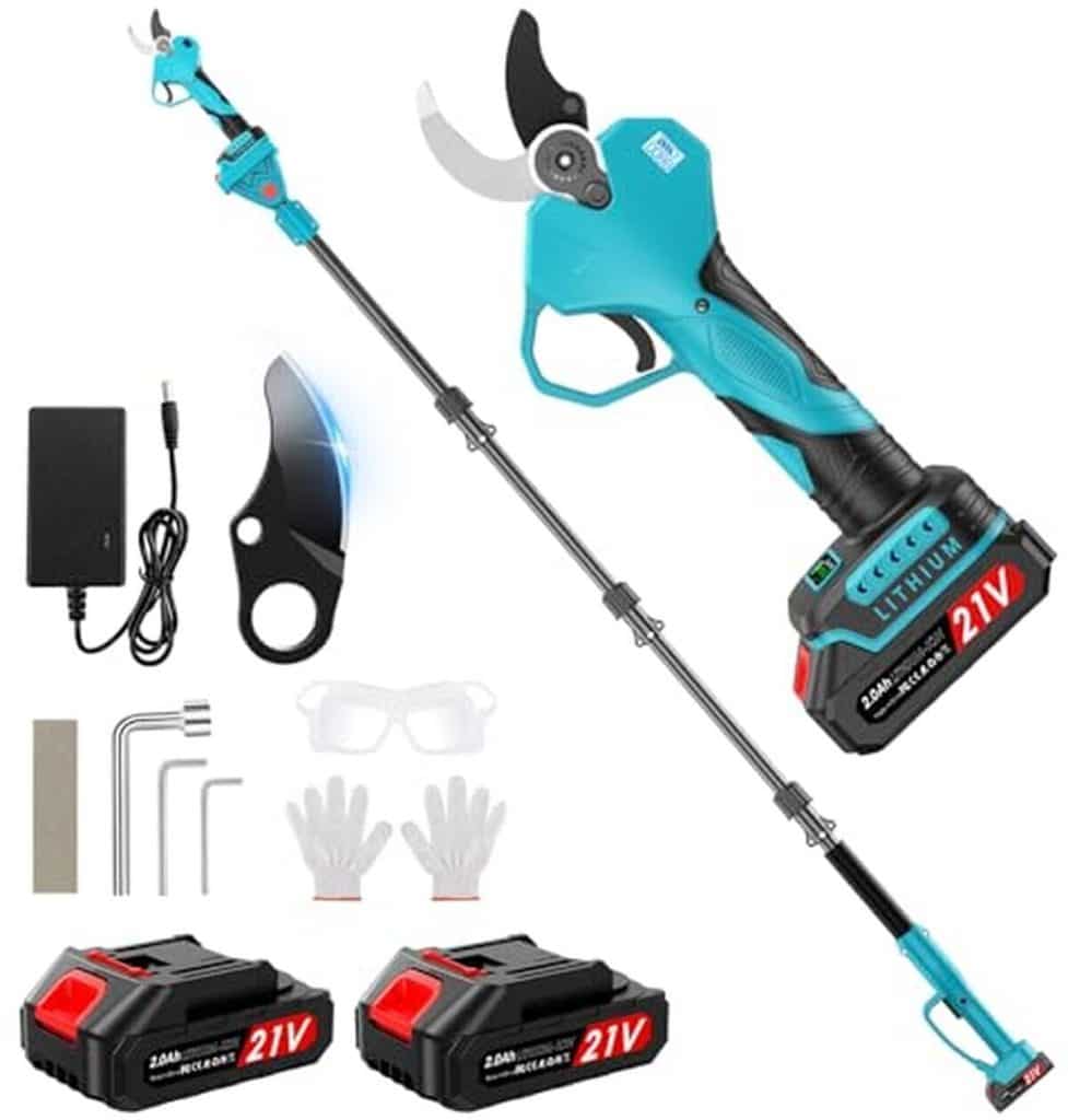 Test : sécateur électrique sans fil à perche télescopique 200 cm 1000W