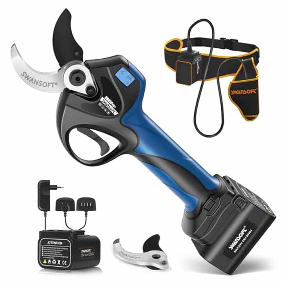 Test : sécateurs électriques SWANSOFT 40mm, autonomie 10h