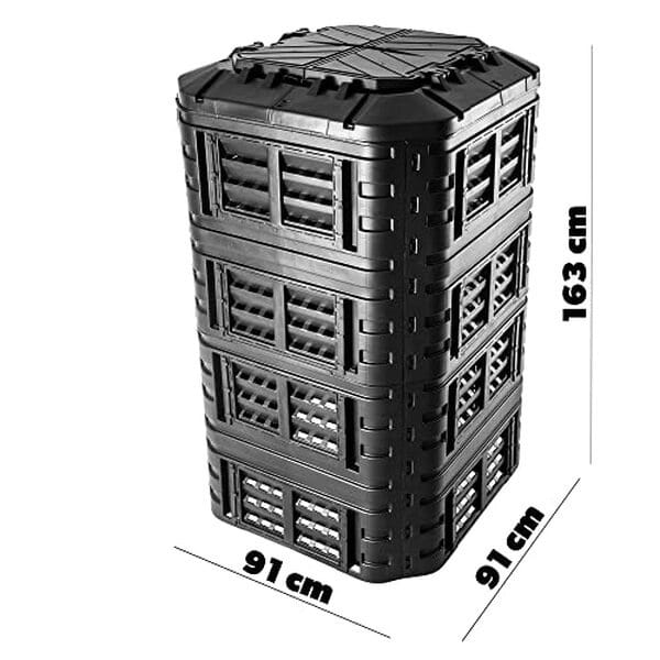 Découvrez l'efficacité écologique du composteur de jardin KADAX 1260L et transformez vos déchets en un précieux engrais pour un jardin florissant.