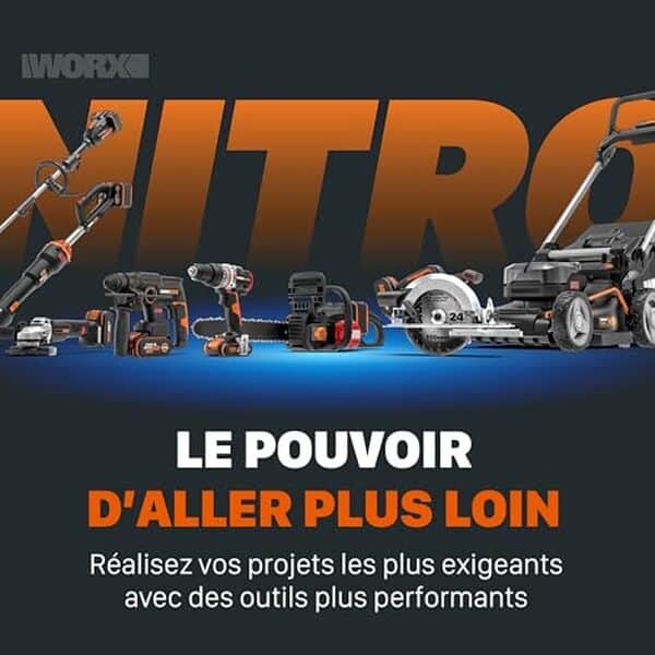 Explorez notre analyse complète de la tondeuse sans fil WORX 40V WG737E : performance, autonomie et praticité au quotidien
