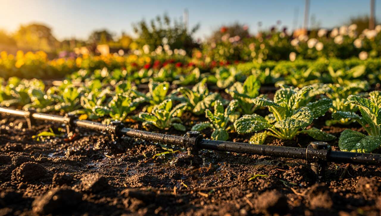 Opter pour un arrosage en goutte-&agrave;-goutte