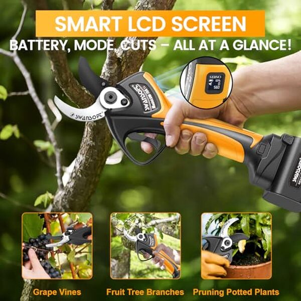 Découvrez notre test du sécateur sans fil Swansoft 40mm : une technologie moderne pour un jardinage efficace et sans effort.