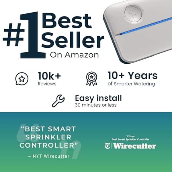 Découvrez notre analyse du contrôleur d'arrosage WiFi Rachio : gestion optimale de l'eau grâce à ses 8 zones intelligentes, parfaite pour un jardin connecté.