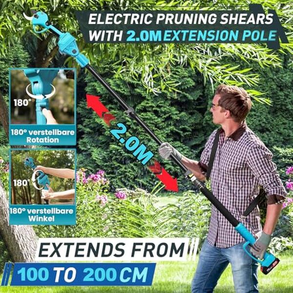 Découvrez notre test complet du sécateur électrique 36V sans fil avec perche télescopique : performance, autonomie et ergonomie pour un jardinage facilité