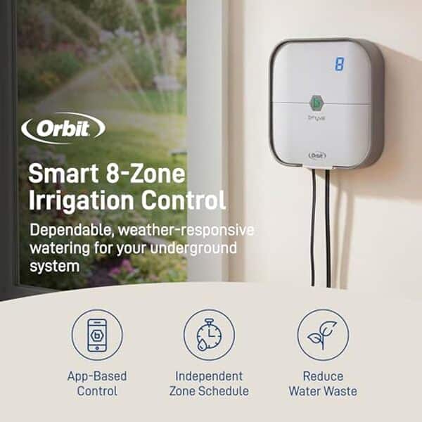 Découvrez le contrôleur d'arrosage intelligent Orbit B-hyve 8 zones : une solution innovante pour une gestion efficace et écologique de votre jardin