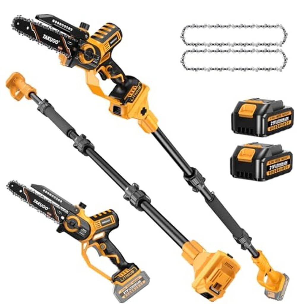 Test de la scie à mât électrique Takuoo 2 en 1 : puissance sans fil et portée maximale