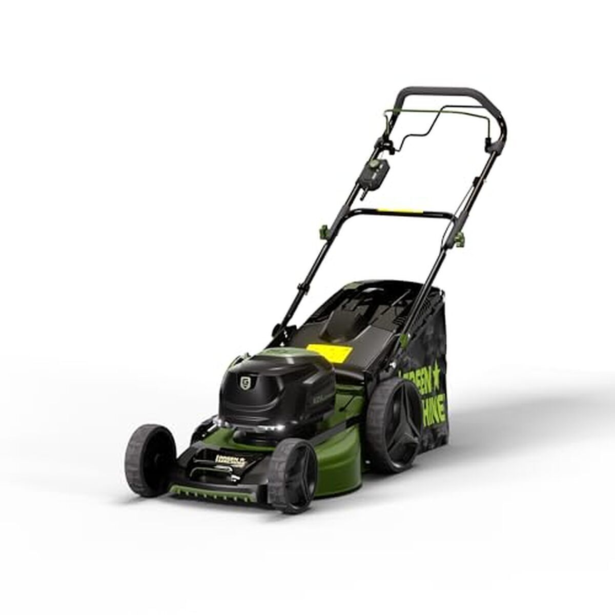 Test de la tondeuse Green Machine 62V 51cm à propulsion automatique