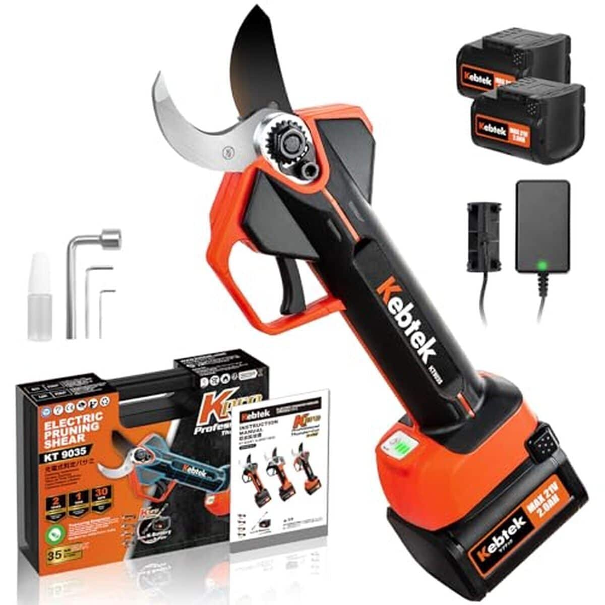 Test du sécateur électrique Kebtek 9035 : puissance et légèreté