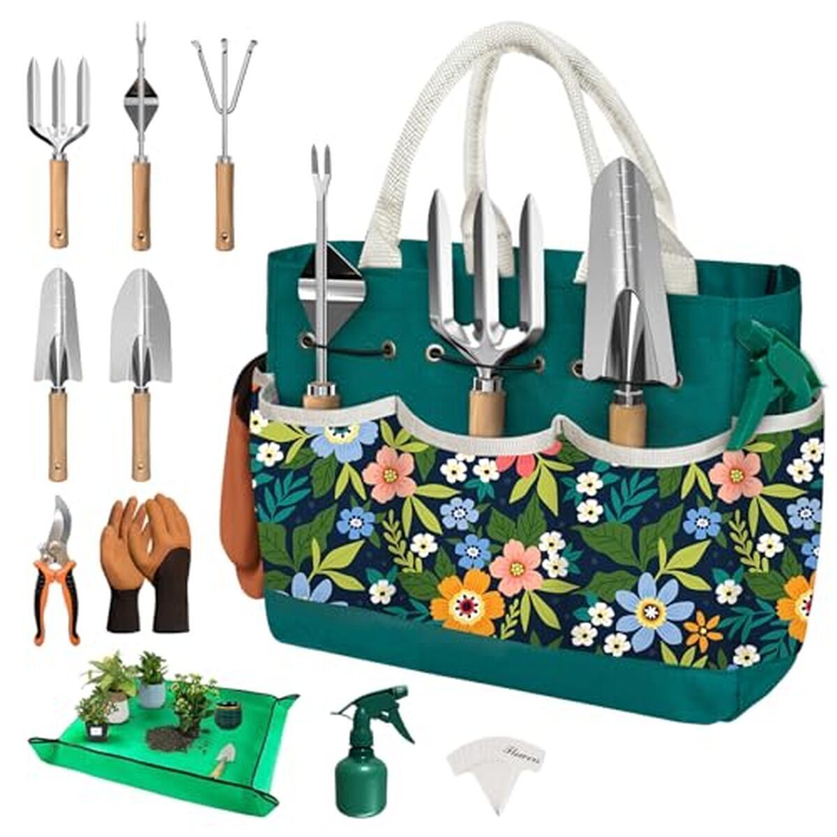Test : kit d'outils de jardinage pour femme, lot complet de 22 pièces