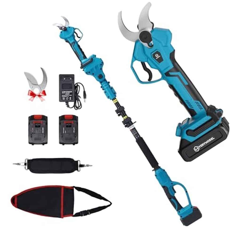 Test : sécateur électrique téléscopique VERYMODEL 40mm, sans fil 21V pour jardinage